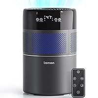 Lamon Humidifiers for Bedroom, 400ML/H Rapid Evaporative Humidifier, Anion Air Purifier with Filter for Large Room, Quiet Sleep Mode, Top Fill Essential Oil Diffuser for Home, Plants(4.5L/1.2G)