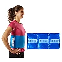 X Large Neoprene Ice Pack Wrap with 2 Gel Cold Packs, Back Cold Wrap, Hip Ice Therapy, Leg Ice Pack, Knee Pain Relief, (11.5