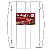 HIC Harold Import Co. HIC Wire Roasting Baking Broiling Rack, 10 3/8 inch x 8 inch, Silver