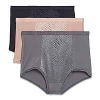 Warner's Women's Blissful Benefits Tummy-Smoothing Comfort Microfiber Brief 3-Pack Rs4433w
