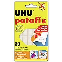 UHU Tac Adhesive Putty, Removable and Reusable, 2.1 oz, 80/Pack