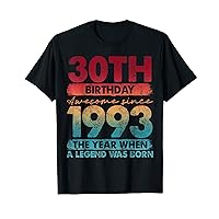 Vintage 1993 30 Year Old Gifts Limited Edition 30th Birthday T-Shirt