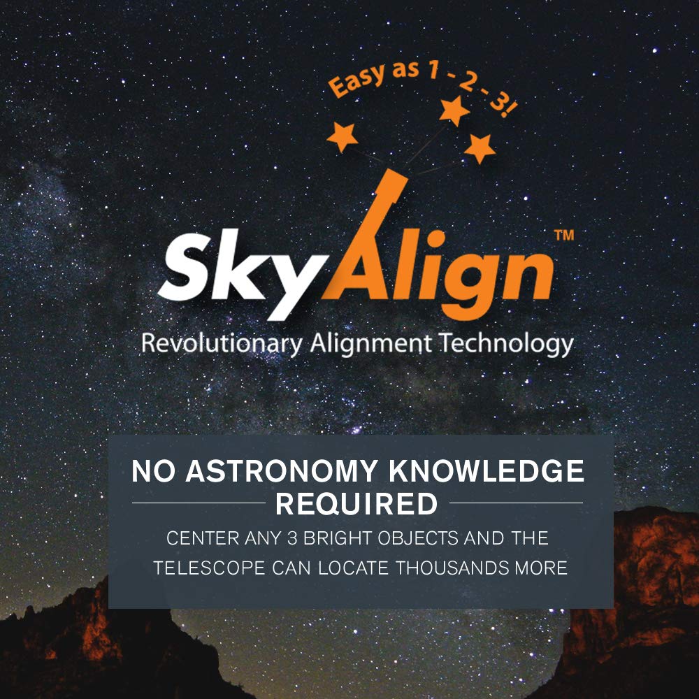 Celestron - NexStar 4SE Telescope - Computerized Telescope for Beginners and Advanced Users,Fully-Automated GoTo Mount,SkyAlign Technology,40,000+ Celestial Objects, 4-Inch Primary Mirror,Orange