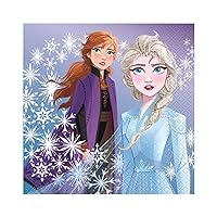Unique Disney Frozen 2 Themed Luncheon Napkins (Pack of 16) - Vibrant & Eco-Friendly Party Essentials for the Ultimate Frozen Fans