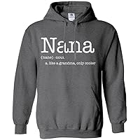 Threadrock Women's NANA Like a Grandma Only Cooler Hoodie Sweatshirt