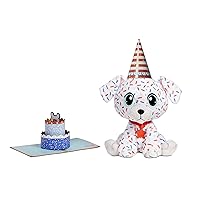 Little Tikes Rescue Tales Present Surprise Dalmatian, Soft Plush Stuffed Animal Toy, Birthday Music & Accessories, Adoption Tag, Certificate- Gifts for Kids, Toys for Girls & Boys Ages 3 4 5