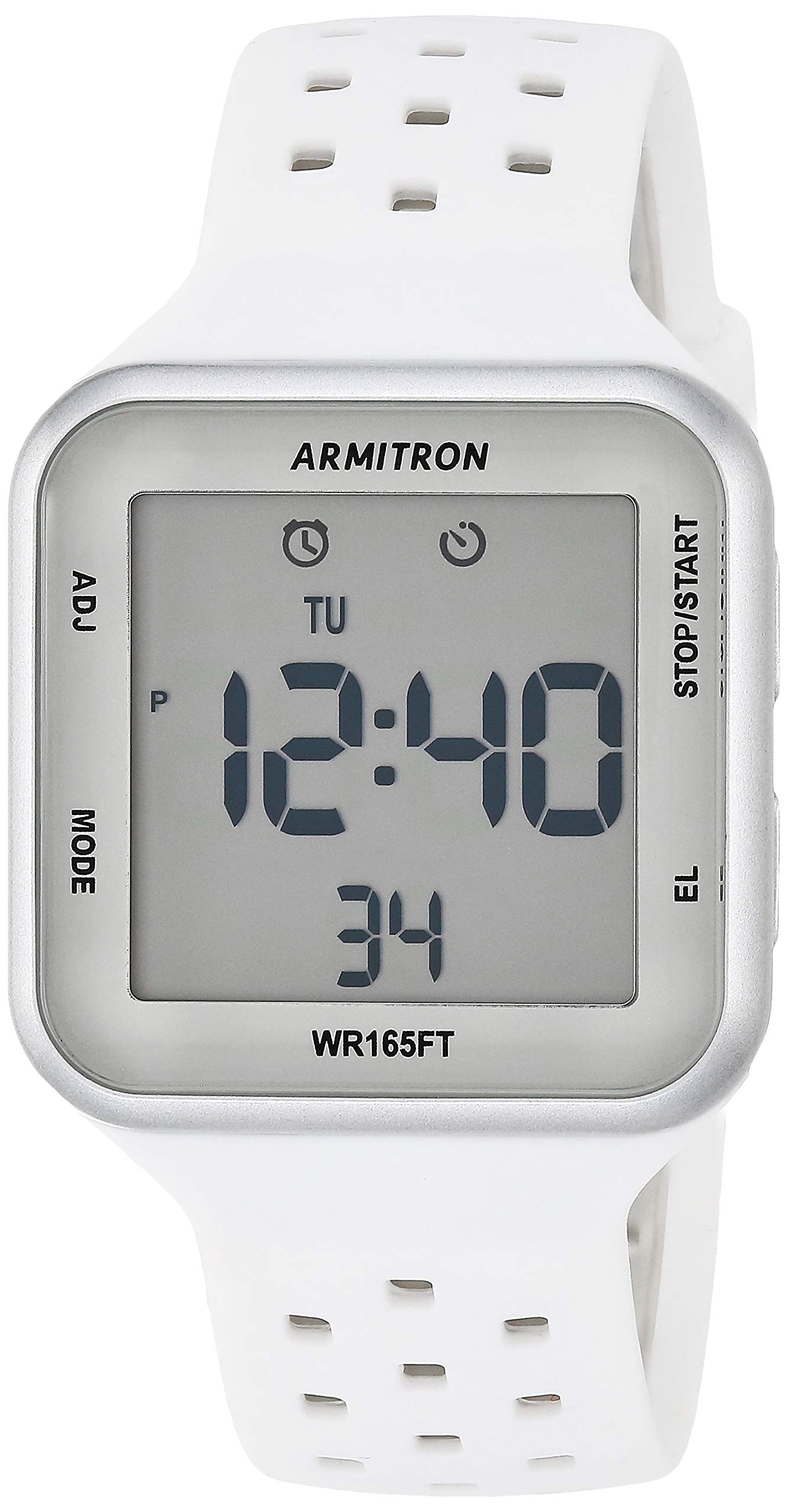 Armitron Sport Unisex Digital Chronograph Silicone Strap Watch, 40/8417