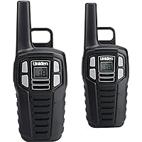 Uniden SX167-2C Up to 16 Mile Range Two-Way Radio Walkie Talkies, Rechargeable Batteries with Convenient Charging Cable, NOAA Weather Channels, Roger Beep, 2-Pack Black Color