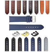 18-19-20-22-24-26mm Leather Band Strap Smooth Compatible with Kenneth Cole