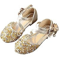 Kids Slide Sandals Girls Children's Girls Crystal Dress Shoes Glitter Princess Sandals Size 3 Sandals for Girls