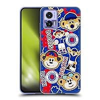 Head Case Designs Officially Licensed Rangers FC Mascot Sticker Collage Crest Soft Gel Case Compatible with Motorola Edge 30 Neo 5G