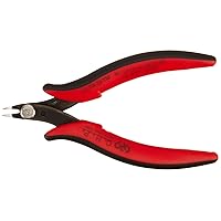 Hakko CHP TR-20-TM Micro Soft Wire Cutter, Reverse Mount, Flush-cut, 2.0mm Hardened Carbon Steel Construction, 48-Degree Angled Jaw, 8mm Jaw Length, 22 Maximum Gauge Cutting Capacity, IC Pin Compatible