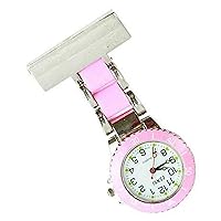 Censi Unisex-Adult Plated Nurse/Tunic Fob Watch Brooch for Doctors Extra Battery Silver/White