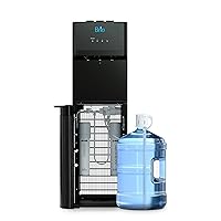 Brio 520 Series No Line Bottom-Loading Water Cooler with Built-in 2 Stage Water Filter Black