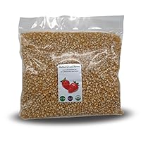 Yellow Popcorn Popping Corn, 5 Pounds Kernels, USDA Certified Organic, Non-GMO Bulk, Product of USA, Mulberry Lane Farms