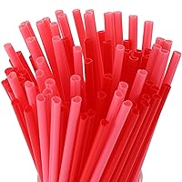 500 Pcs Heart Shaped Red and Pink Plastic Straws 9 Inch Disposable Cute Cocktail Coffee Milk Drinking Straws for Valentine Mother's Day Birthday Summer Party Bridal Shower Wedding Supplies