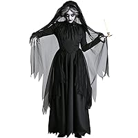 Role playing Ghost Girl Witch Gown Zombie Vampire Bride Death God Gown Halloween Costume