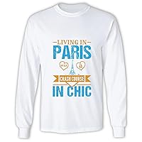 Gifting ParisThemed Style in Chic Gifts for The Fashion Aficionado Grey and Muticolor Unisex Long Sleeve T Shirt