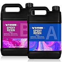 Epoxy Resin 2 Gallon Kit-Crystal Clear Epoxy Resin Kit, Non Toxic High Gloss Casting Resin, Perfect for Coating Art DIY Craft Jewelry Making, Bar Tables