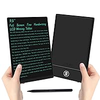 Reusable LCD Writing Tablet for Adult: 9.5 Inch Full Screen Digital Drawing Tablet Erasable Digital Notepad Business Office Students Home Gifts for Birthday