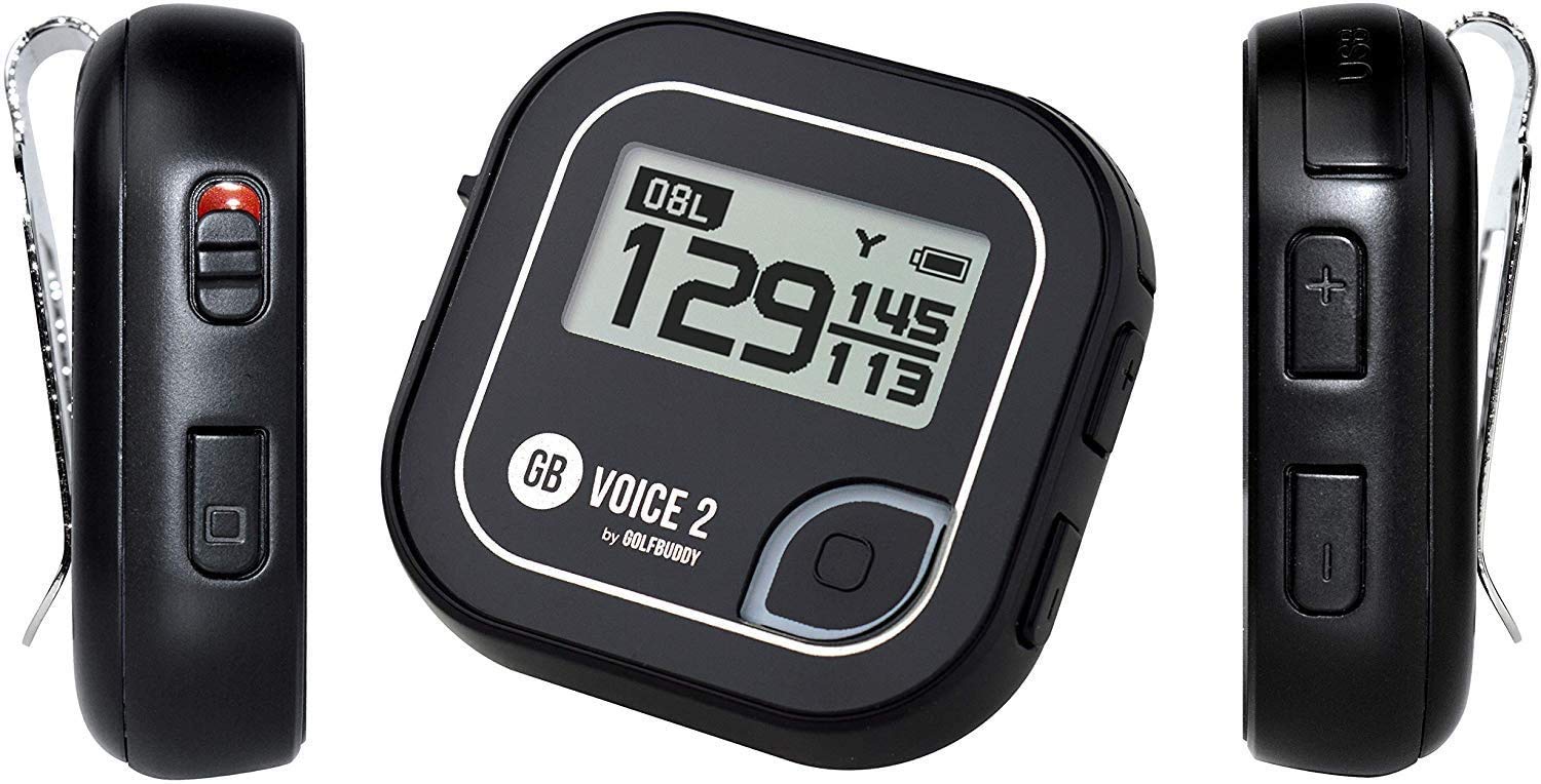 Golf Buddy Voice 2 Talking GPS Rangefinder, Long Lasting Battery Golf Distance Range Finder, Easy-to-use Golf Navigation for Hat