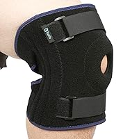 Nvorliy Plus Size Knee Brace XL-8XL Extra Large Open-Patella Stabilizer Breathable Neoprene Support For Arthritis, Acl, Running, Pain Relief, Meniscus Tear, Post-Surgery Recovery (3XL/4XL)