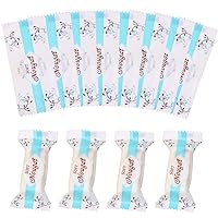 PENTA ANGEL Nougats Candy Bags 400Pcs Clear Plastic Caramels Gift Candy Wrappers Packing Bags Pouch for Christmas Theme Party Candies Making (Strip Light Blue)
