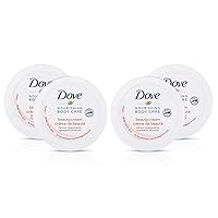 Dove Nourishing Body Care Face, Hand and Body Beauty Cream for Normal to Dry Skin Lotion for Women with 24 Hour Moisturization, 2.53 FL OZ (Pack of 4)