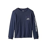 Kids' Long Sleeve Vintage Whale Pocket T-Shirt