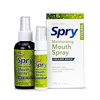 Spry Xylitol Moisturizing Bad Breath Mouth Spray, Bad Breath Treatment Oral Breath Spray with Natural Spearmint, 4.5 fl.oz (Pack of 1)
