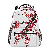 Japanese Cherry Blossom Backpacks Travel Laptop Daypack School Bags for Teens Men Women, Multicoloured, one-size, A01e18010