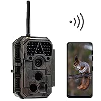 P100 WiFi Trail Camera, Bluetooth, 32MP 1296p, Game Cameras with 100ft Night Vision, Motion Activated, Waterproof