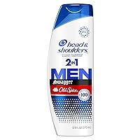 Head and Shoulders Mens 2 in 1 Dandruff Shampoo and Conditioner, Anti-Dandruff Treatment, Old Spice Swagger for Daily Use, Paraben Free, 12.5 oz