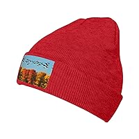 Hunting Flying Wild Ducks and Tree Print Beanie Hat Gift Knitted Hat for Men Women,Lightweight,Elastic,