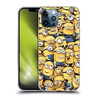 Head Case Designs Officially Licensed Despicable Me Pattern Funny Minions Soft Gel Case Compatible with Apple iPhone 12 Pro Max