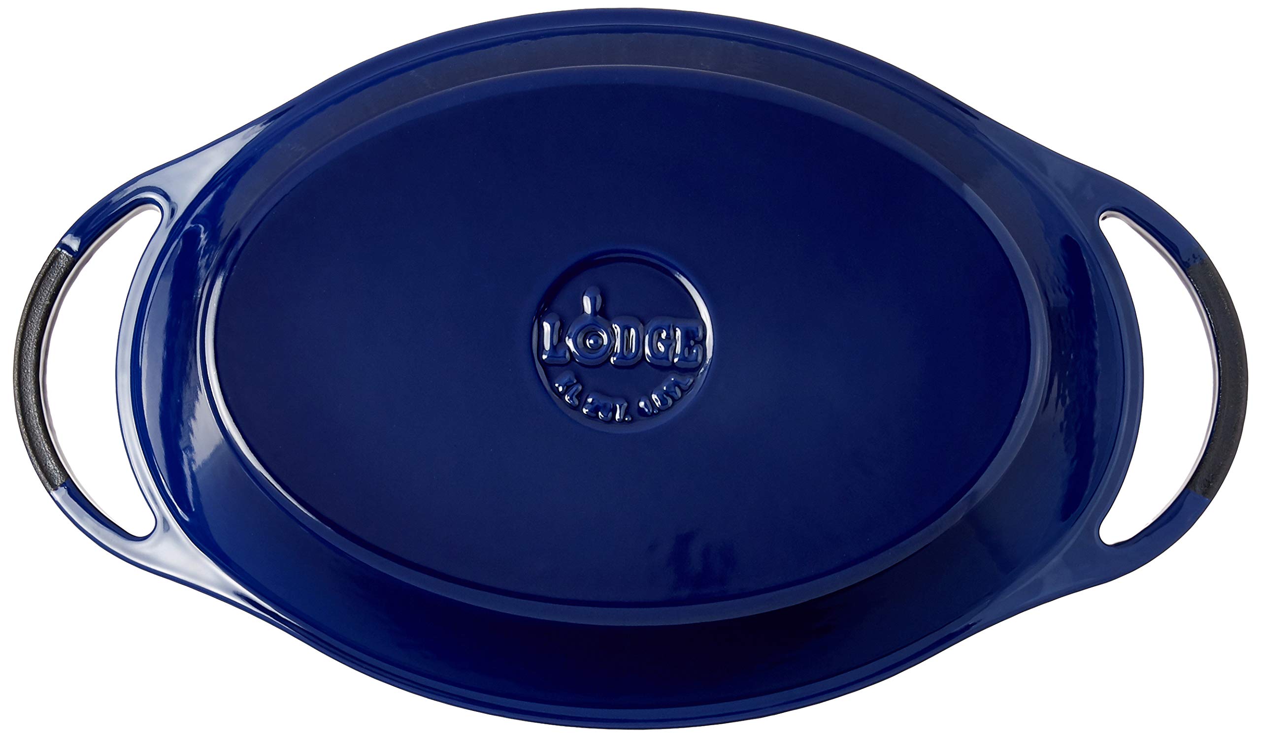 Lodge Oval casserole, 2 Quart, Blue