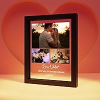 Personalized Acrylic Plaque | Personalized Your Sentimental Gifts for Her with Your Favorite Photo | Personalized Photo Gifts For Women & Men | Optional Led Lights (Acrylic 4 - Soulmate)