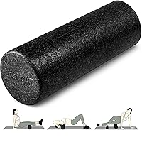 High-Density Foam Roller for Back Pain Relief, Yoga, Exercise, Physical Therapy, Muscle Recovery & Deep Tissue Massage - 12, 18, 24, 36 inch