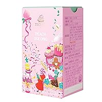 Ssanggye TICLIPS Peach Oolong Tea 1.5g x 20TB Premium Blended Tea Delicate Taste Fruit Herb Green Blend Sweet Harmony Scent Aroma Flavor Herbal Delicacy Easy to Carry & Open Tea Bag Daily Drink and Gift Made in Korea