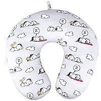 Concept One Peanuts Snoopy and Woodstock Clouds Travel Neck Pillow