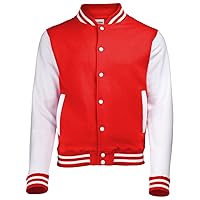 Hoods Varsity Letterman jacket Fire Red / White M