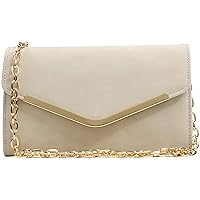 Clutch Purse Evening Bag for Women, Envelope Handbag With Detachable Chain for Wedding and Party