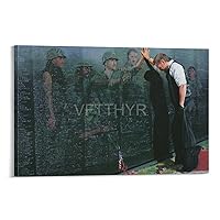VFTTHYR Vietnam War Memorial Wall Posters Reflect on Modern Home Bedroom Office Decoration Posters1 Canvas Painting Wall Art Poster for Bedroom Living Room Decor 08x12inch(20x30cm) Frame-style
