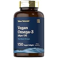 Vegan Omega 3 Supplement | 150 Softgels | from Algae Oil | Non-GMO & Gluten Free | Tahoe Naturals