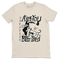 5s Sail Design Printed are You Blessed Sneaker Matching T-Shirt