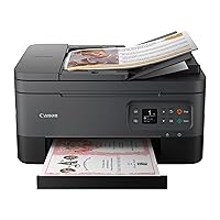 Canon PIXMA TR7020a All-in-One Wireless Color Inkjet Printer, with Duplex Printing, Mobile Printing, and Auto Document Feeder, Black, Works with Alexa