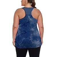 ForHailey Women's Plus Size Workout Tank Tops Racerback Sport Athletic Tops Yoga Running Summer Shirts