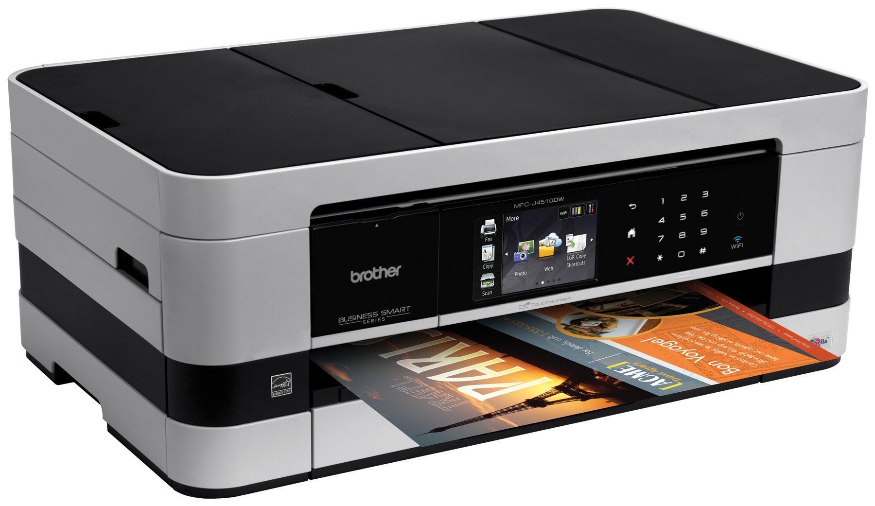 Brother Printer MFCJ4510DW Wireless Color Photo Printer with Scanner, Copier and Fax, Amazon Dash Replenishment Ready