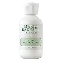 Mario Badescu Oil Free Face Moisturizer for Women and Men, Ideal Facial Moisturizer for Combination, Oily or Sensitive Skin, Allantoin & Lemongrass Extract-Infused Moisturizer Face Cream, 2 Fl Oz