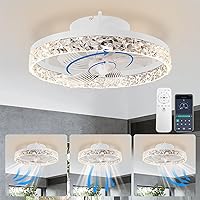 Low Profile Ceiling Fan with Lights, 20